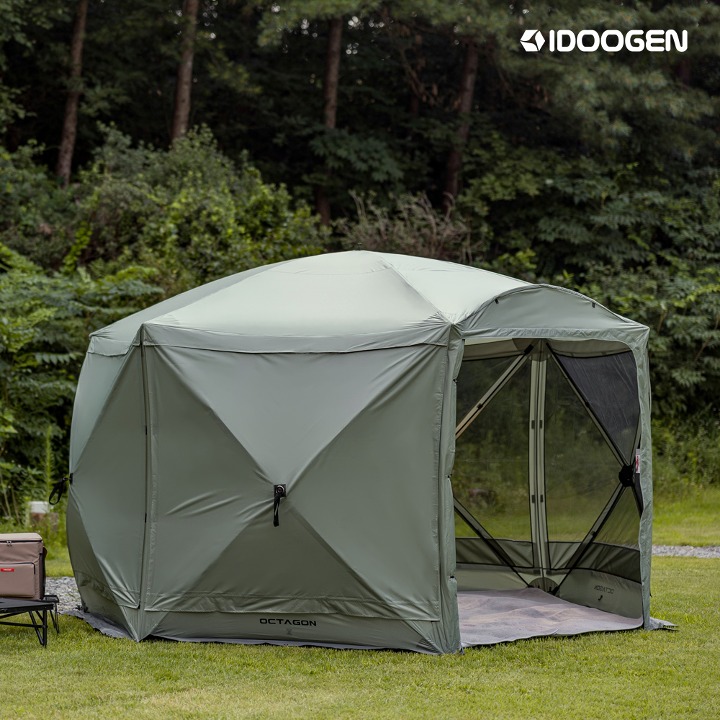 IDOOGEN Octagon One Touch Tent Shelter [Khaki]