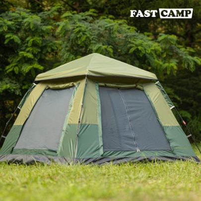 Fastcamp Auto 4 Classic One-Touch Tent [Green Green]