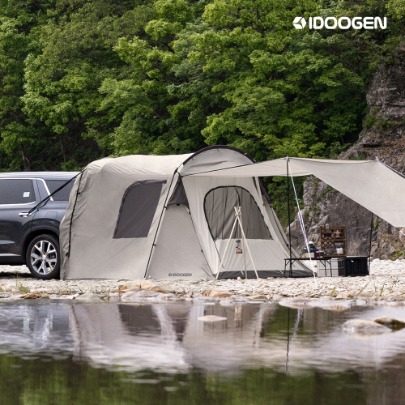 IDOOGEN A3 Touring Package Shelter Docking Car Tent [Light Gray]