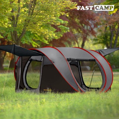 Fastcamp One Touch Pop-Up Tent Super Big 5 [Gray]