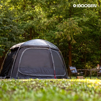 IDOOGEN Star Dome Tent Dome Hexa Shelter Large Shade Cover [Black]