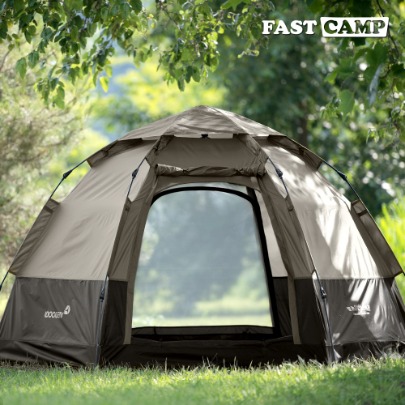 Fastcamp Auto 6 One Touch Tent for 4-5 people [West Mud]