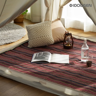 IDOOGEN DDASUMI Heating Tent Square Fabric Carpet Matte S [Red]