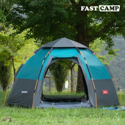 Fastcamp One Touch Hexagon Tent Auto 6 Premium Detachable Automatic Tent [Til Blue]