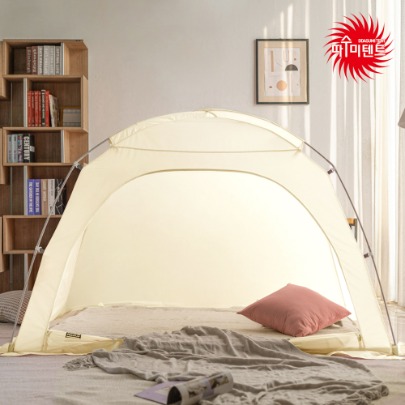 DDASUMI Premium Indoor warm and cozy sleep bed tent for 1-2 person size (Twin bed) S-PE Pole [Ivory]