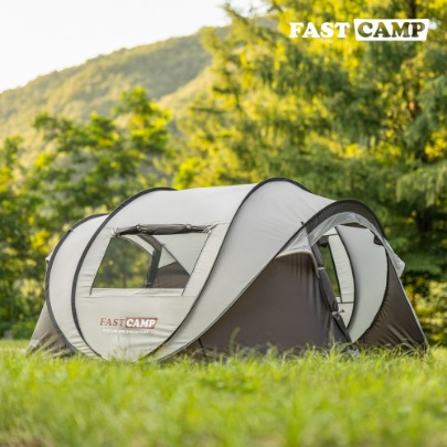 Fastcamp One Touch Pop-Up Tent Mega Suite [Light Gray]