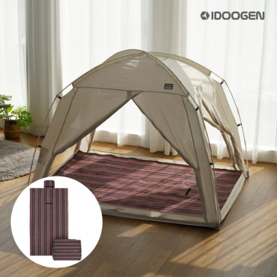 IDOOGEN DDASUMI Heating Tent Square Fabric Carpet Matte K [Red]