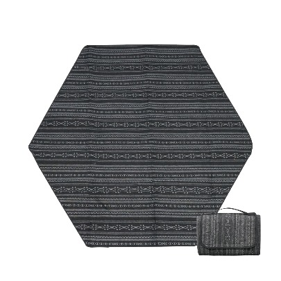 IDOOGEN Hexagon Fabric Carpet Extra Large [Gray]