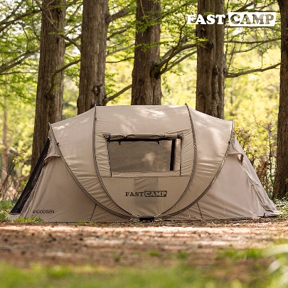 Fastcamp One-Touch Pop-Up Tent Mega Suite [Tan]