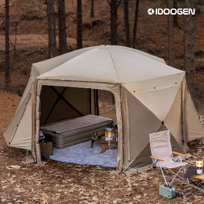Octagon Mammoth One Touch Tent Dome Shelter [Tan]