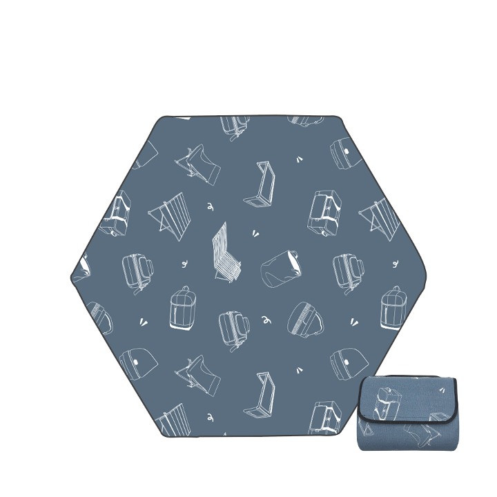 IDOOGEN Hexagon Fabric Capet [Urban]