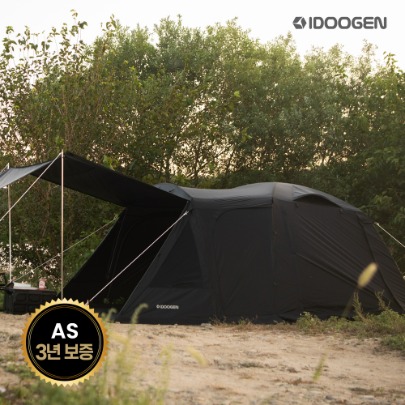 IDOOGEN Mount Pro Dome Tent Living Shell Shelter Emotional Living Room-type Camping Tunnel Type [Black]