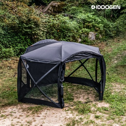 IDOOGEN octa Screen Tent shade Tarp Screen mesh large [Black]