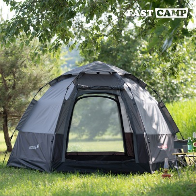 Fastcamp Auto 6 One Touch Tent for 4-5 people [Gray]