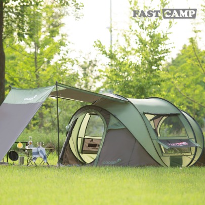Fastcamp One Touch Pop-Up Tent Mega5 Detachable Extension [Olive Green]
