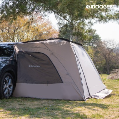 IDOOGEN Mobility A1 Family Package Car Tent Shelter Docking Car Tent [Large (190 cm)/Light Gray]