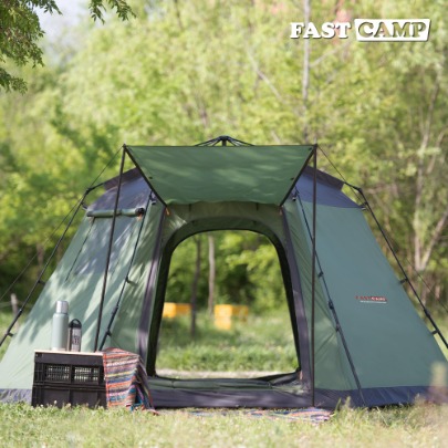 Fastcamp One Touch Hexagon Tent Auto 8 [Olive Green]