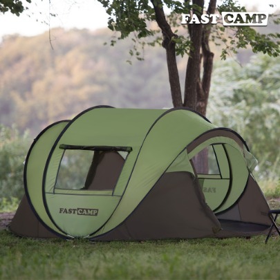 Fastcamp One Touch Pop-Up Tent Mega Suite [Olive Green]