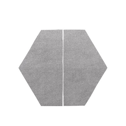 Hexagon Half Lug Carpet A10 Octagon &amp; Octagon MAX Tent Compatible [Gray]