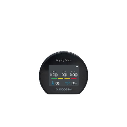 Air coach air quality multi meter carbon dioxide formaldehyde indoor digital thermo-hygrometer [Black]