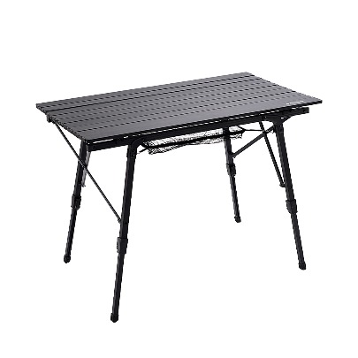 IDOOGEN Height Adjustable Aluminum Roll Table M [Black]