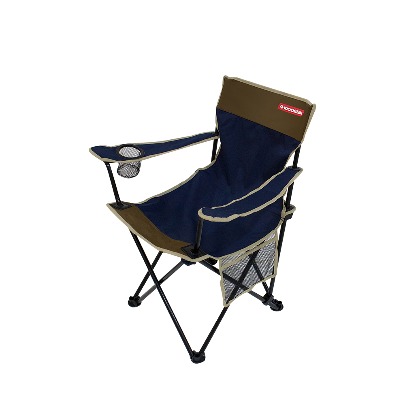 IDOOGEN Wide Arm Chair Foldable Camping Chair [Navy]