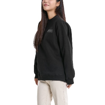 IDOOGEN Cotton Woven Sweatshirt Regular Fit Women&#039;s [Black]
