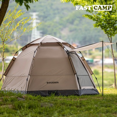 Fastcamp Auto 6 One Touch Tent for 4-5 people [Tan]