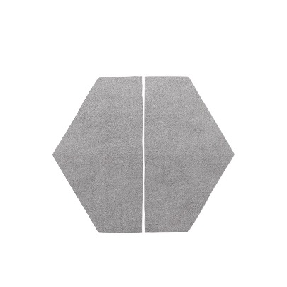 Hexagon half rug Carpet Octagon Vanta &amp; Vanta PLUS &amp; Vantagon Compatible [Gray]