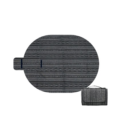 IDOOGEN Round Fabric Carpet Large [Gray]