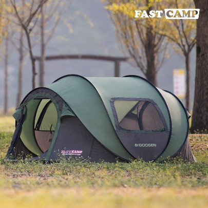 Fastcamp One Touch Pop-Up Tent Opera Suite [Olive Green]