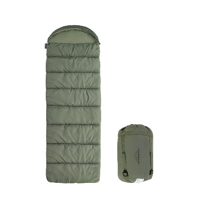 New Warm Air Sleeping Bag Camping Blanket [Khaki]