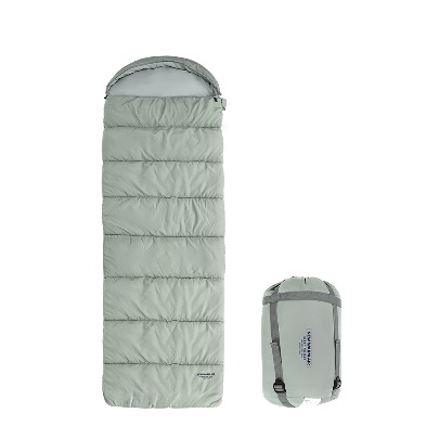 New Warm Air Sleeping Bag Camping Blanket [Warm Gray]